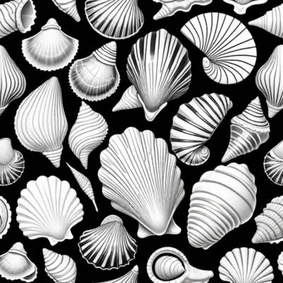 muszelki kolorowanki