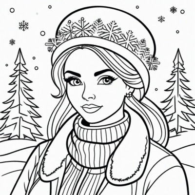 pani zima kolorowanka