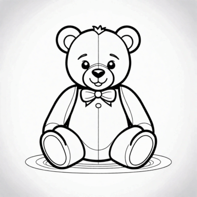 pluszowy miś kolorowanki