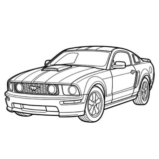 ford mustang kolorowanka