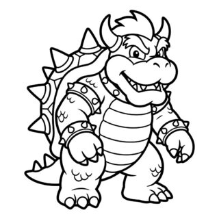 bowser kolorowanka