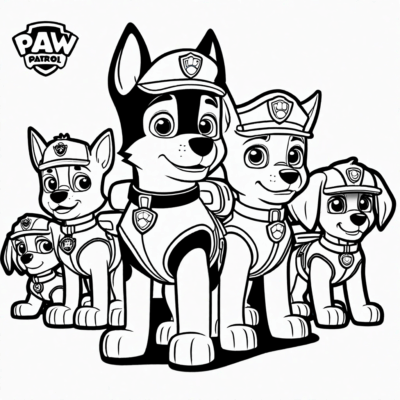 psi patrol kolorowanka pdf