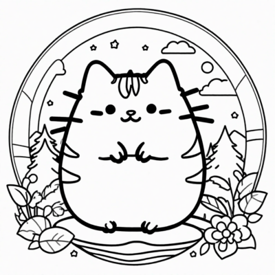 pusheen kolorowanki do wydruku