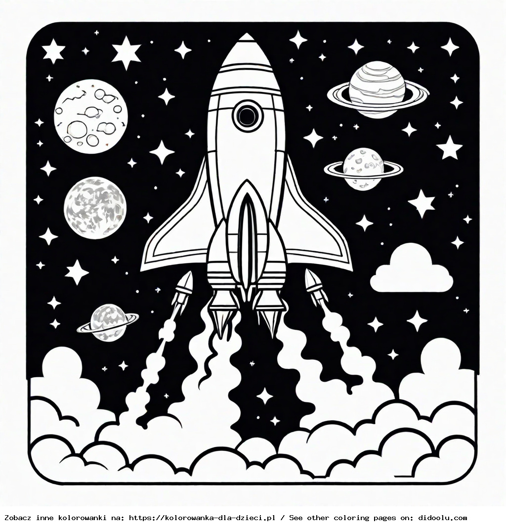 rakieta kolorowanka do druku rakieta kolorowanka do druku