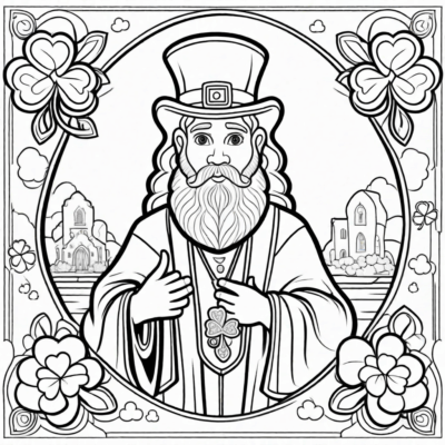 św patryk kolorowanka