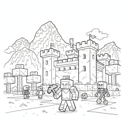 kolorowanki do wydruku minecraft