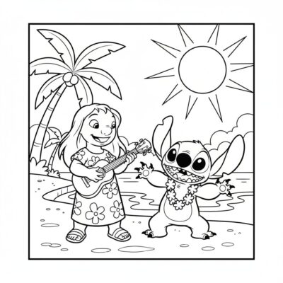 kolorowanka lilo i stich