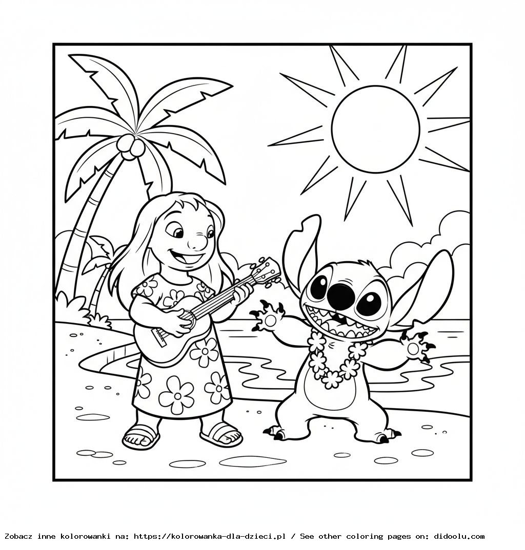 kolorowanka lilo i stich