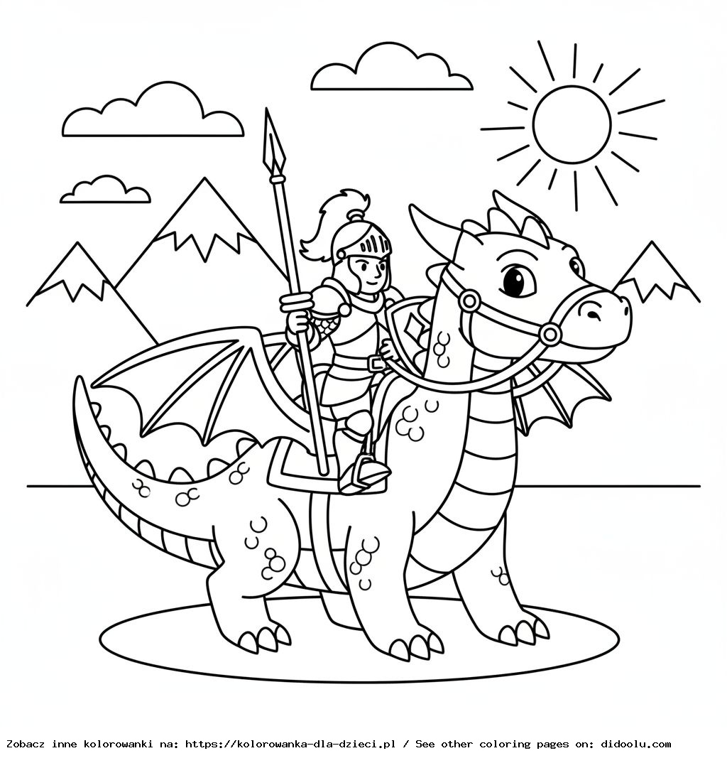 jeźdźcy smoków kolorowanka