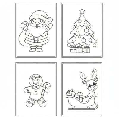 Świąteczne kolorowanki do druku dla dzieci