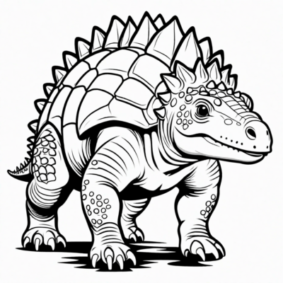 ankylozaur kolorowanka