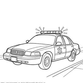 auto policyjne kolorowanka