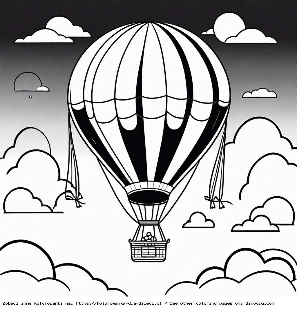 balon kolorowanka do druku