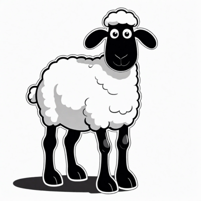 baranek shaun kolorowanka