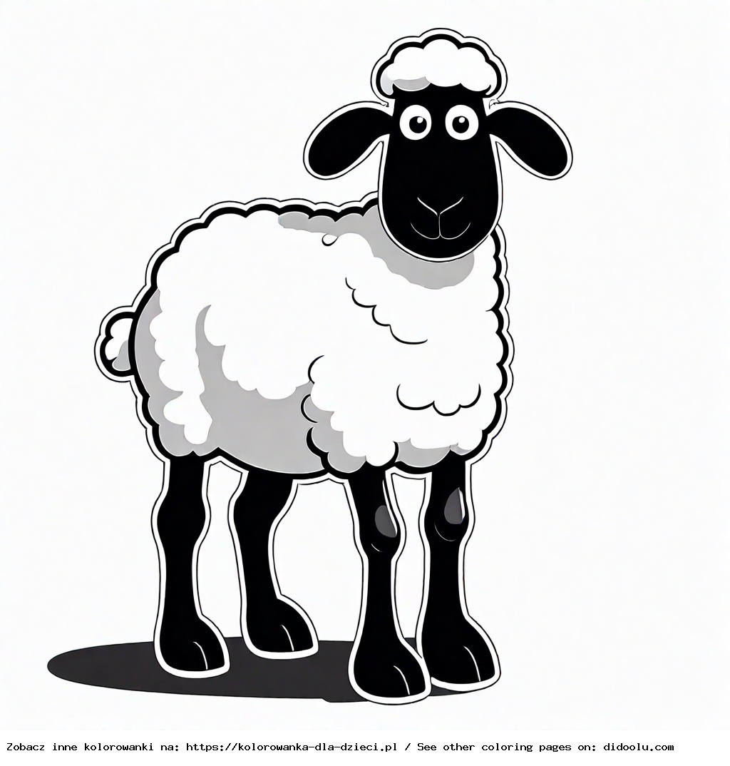 baranek shaun kolorowanka