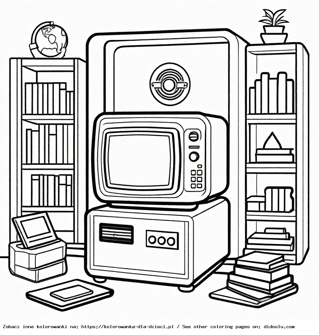bezpieczny internet kolorowanki do druku