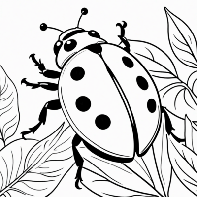 biedroneczka kolorowanka