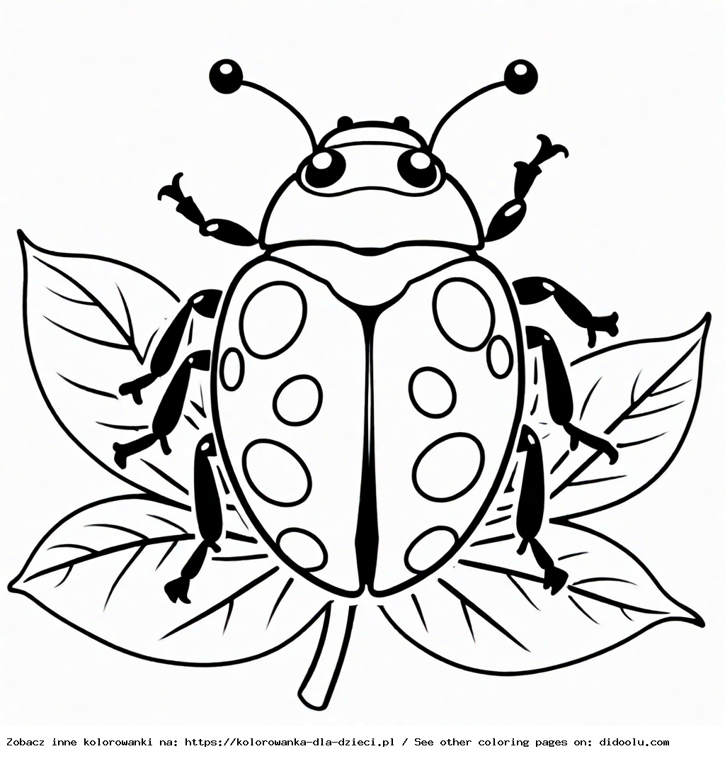 biedronka kolorowanki