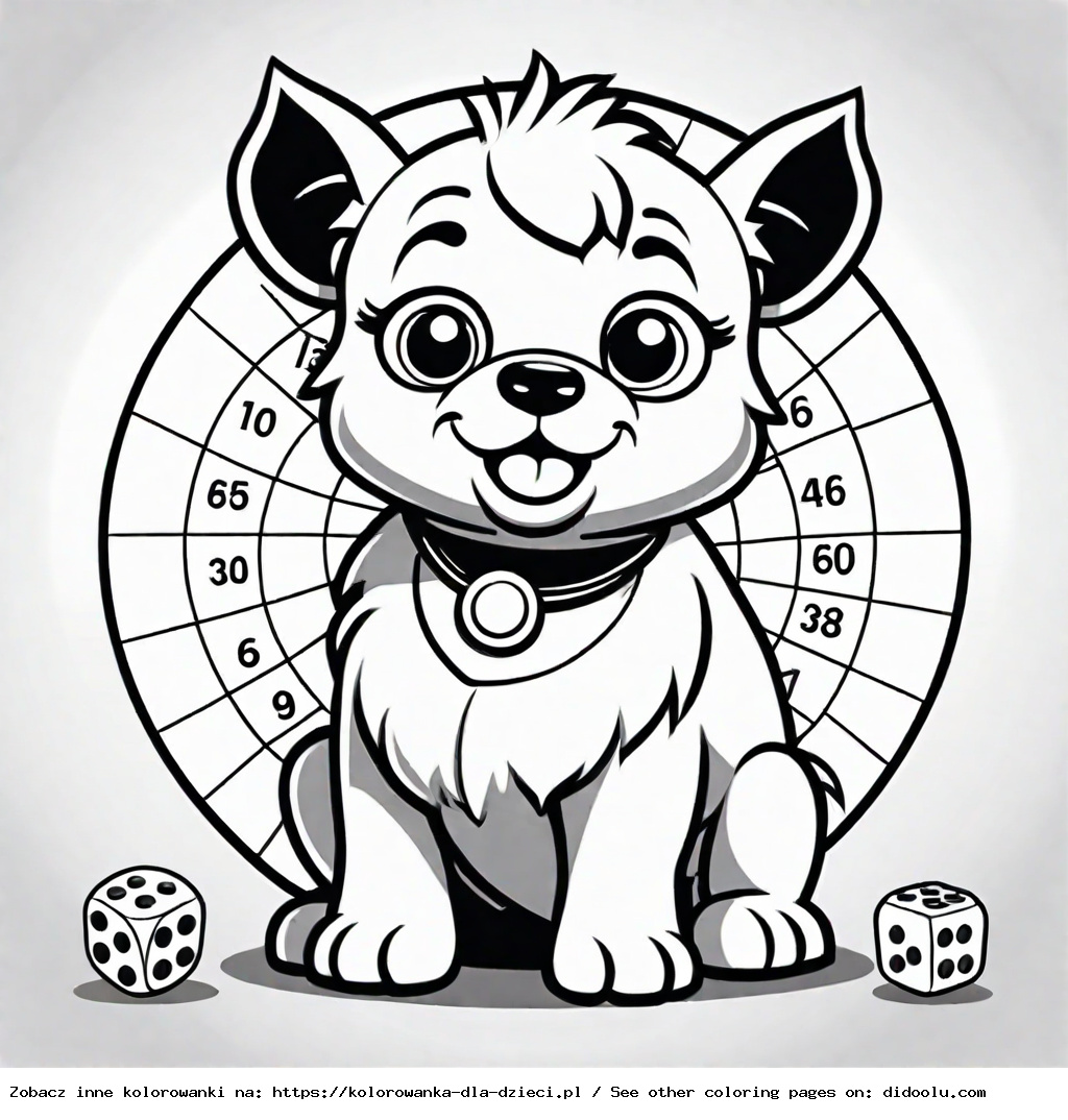 bingo i rolly kolorowanka