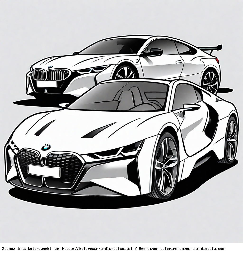bmw audi kolorowanki samochody
