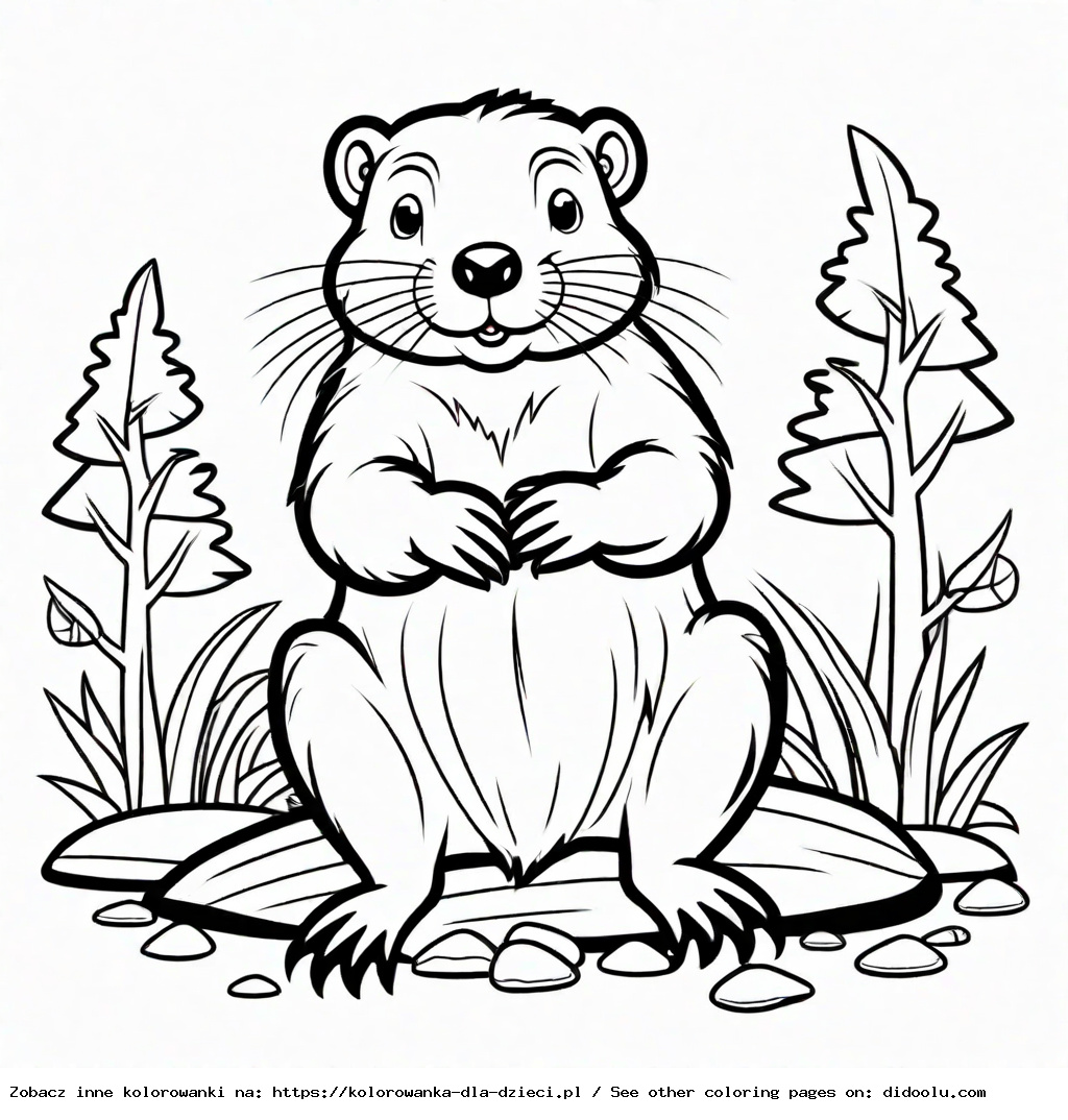 bóbr kolorowanka