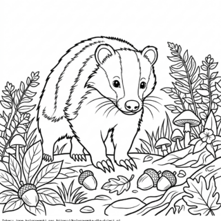 Kolorowanka Borsuk