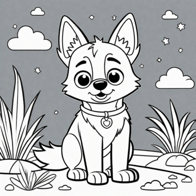 darmowe kolorowanki bluey kolorowanka