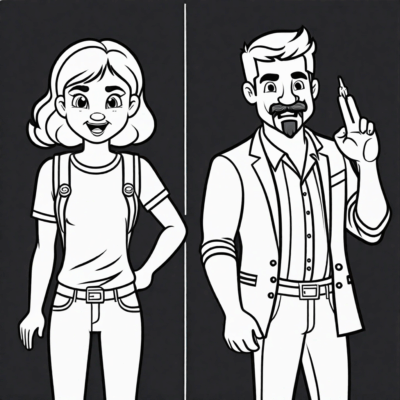 dobre i złe zachowanie kolorowanki