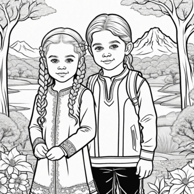 dzieci z bullerbyn kolorowanka