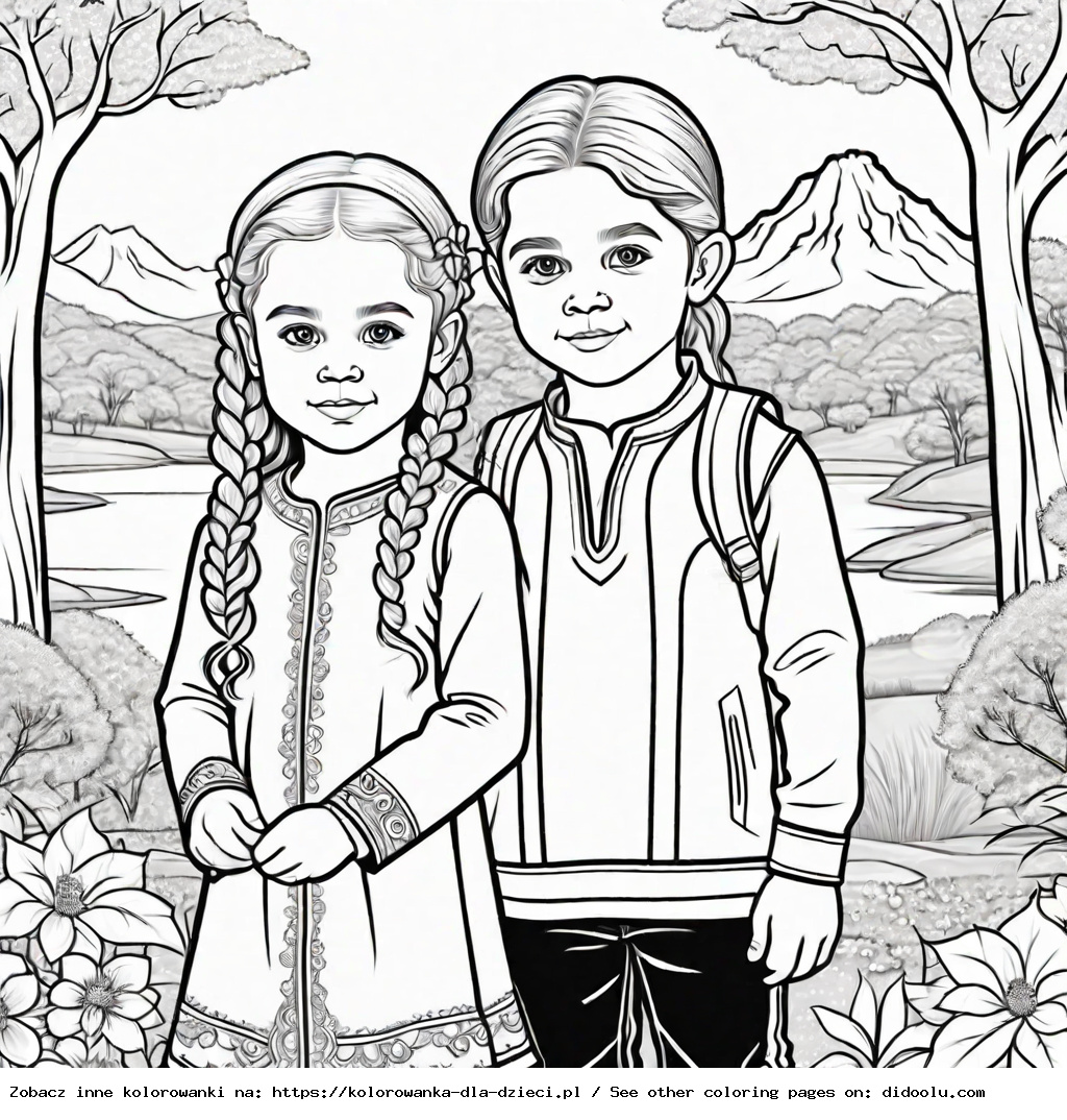 dzieci z bullerbyn kolorowanka