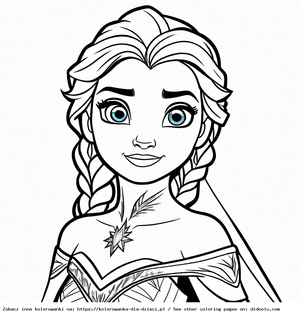 elsa kraina lodu kolorowanki