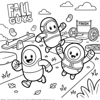 fall guys kolorowanki