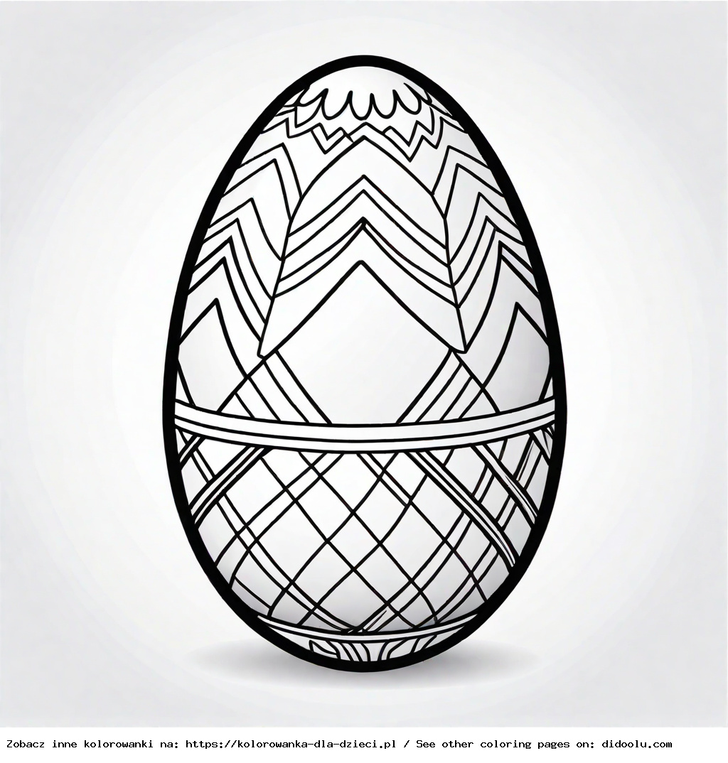 jajko kolorowanka do druku