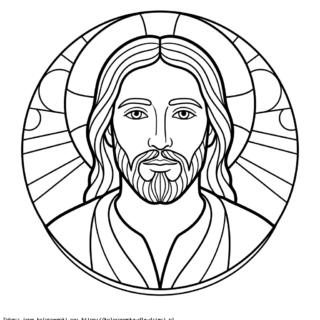 Kolorowanka Jezus Chrystus portret