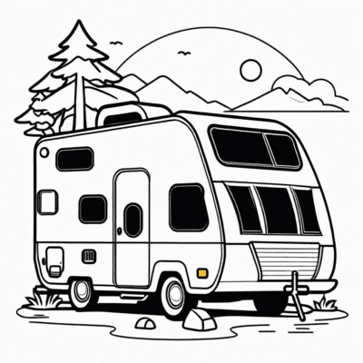 kamper kolorowanka