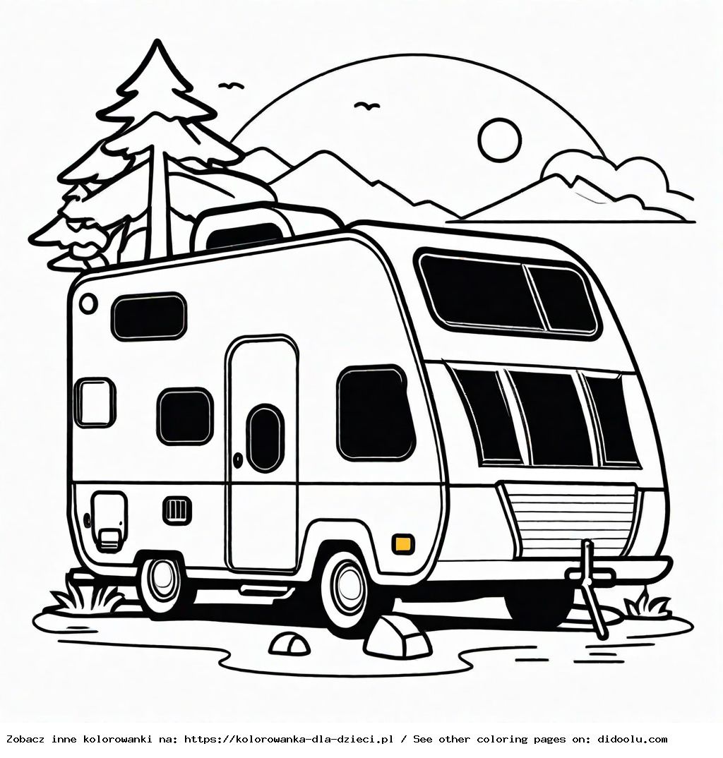 kamper kolorowanka