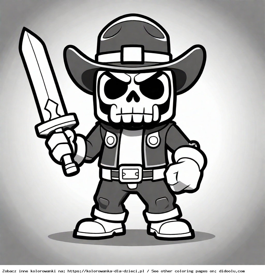kolorowanka brawl stars mortis