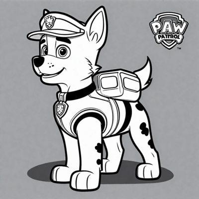 kolorowanka chase psi patrol