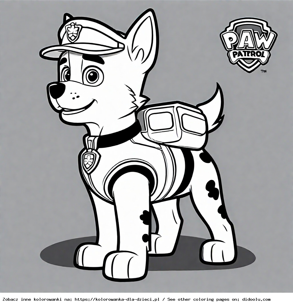 kolorowanka chase psi patrol