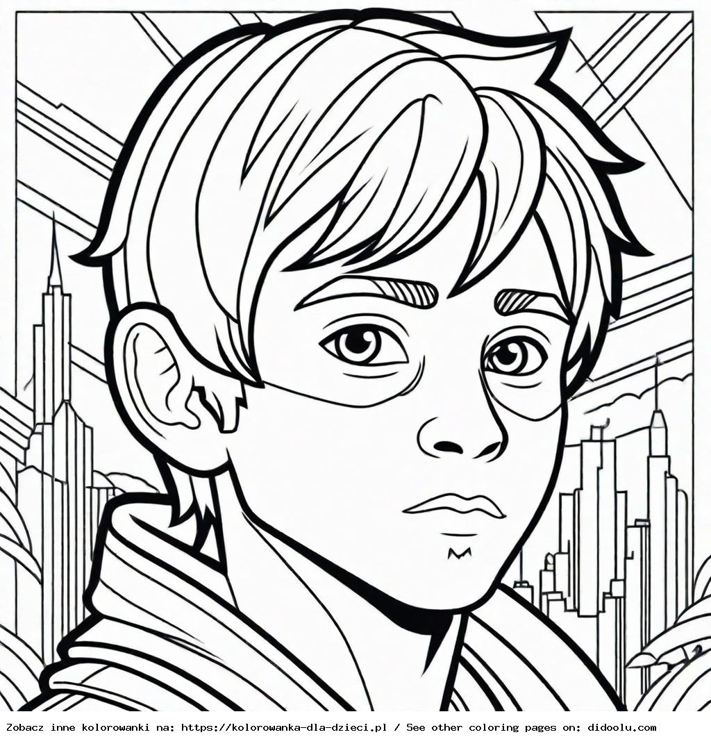 kolorowanka do druku dla chłopca