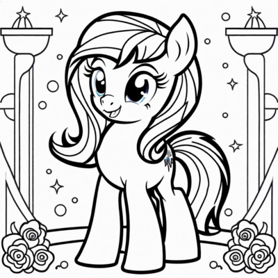 kolorowanka do druku kucyki pony