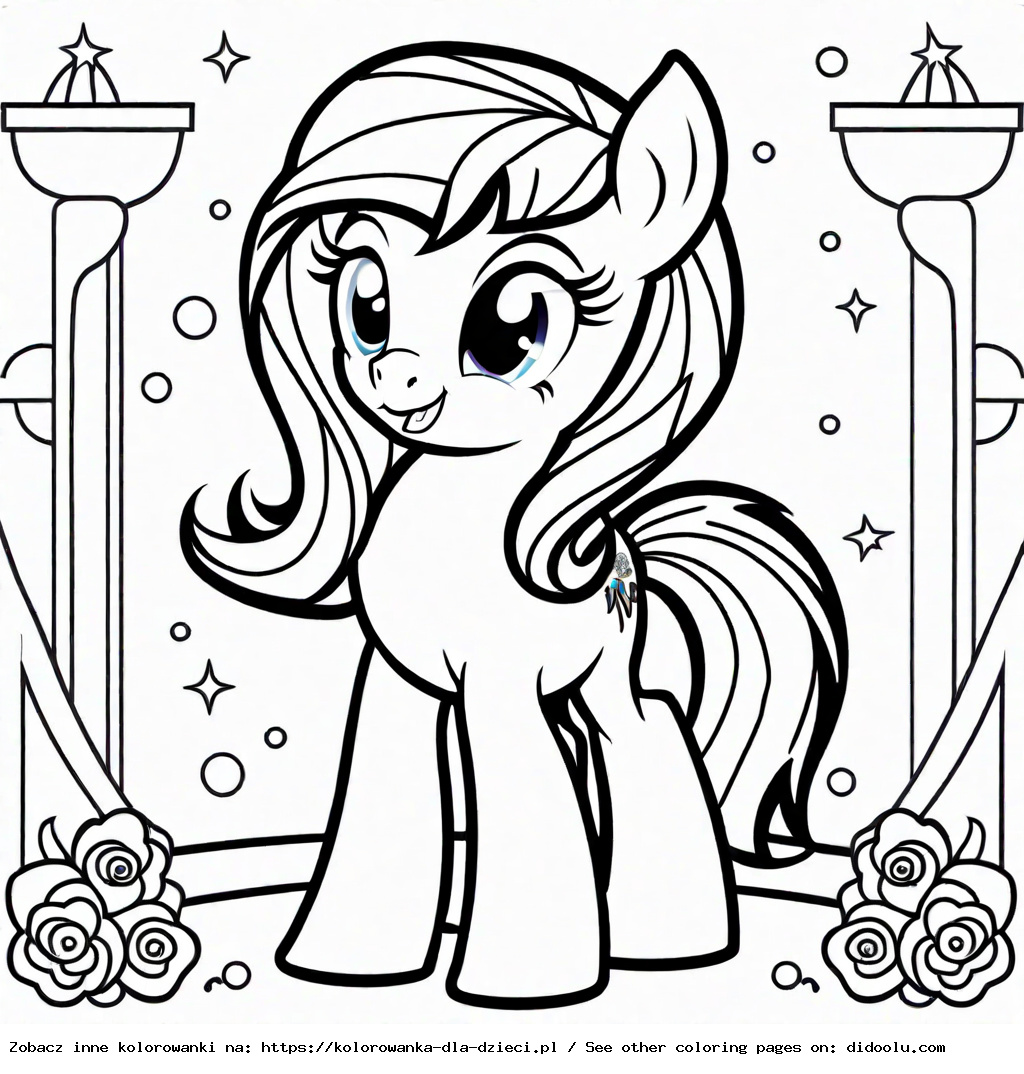 kolorowanka do druku kucyki pony