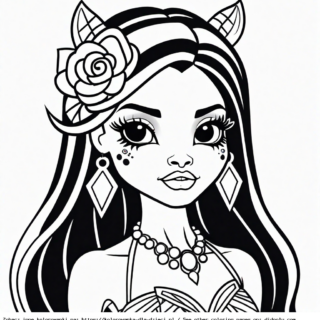 kolorowanka do druku monster high