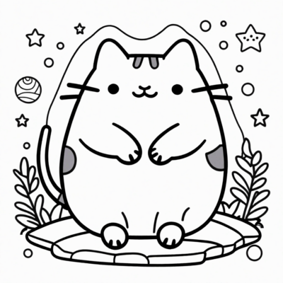 kolorowanka do wydruku pusheen