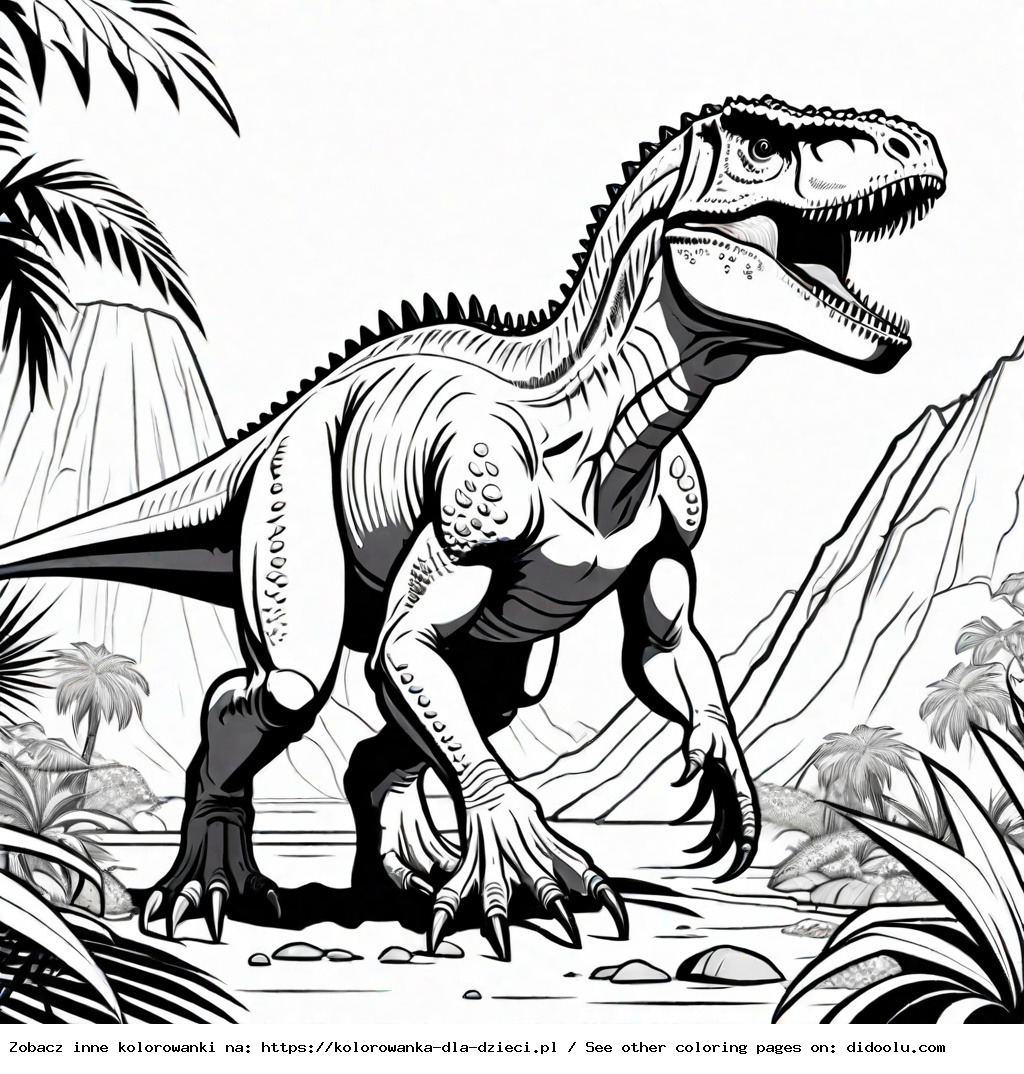 kolorowanka indominus rex