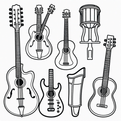 kolorowanka instrumenty