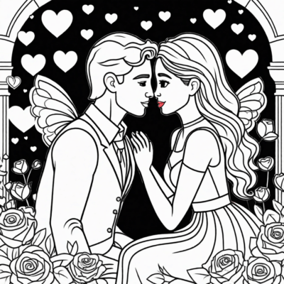 kolorowanka kartki walentynkowe do wydrukowania