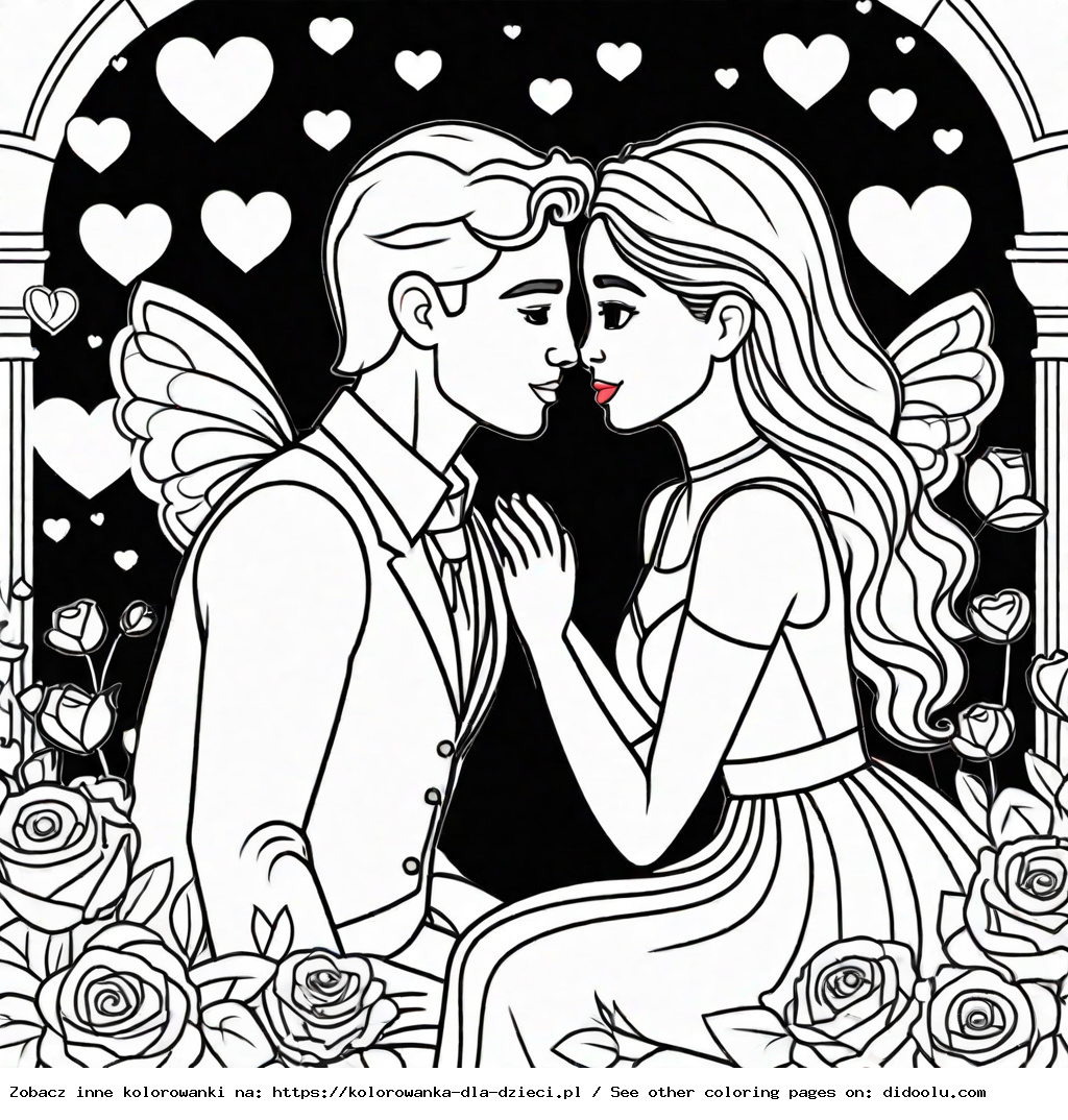 kolorowanka kartki walentynkowe do wydrukowania
