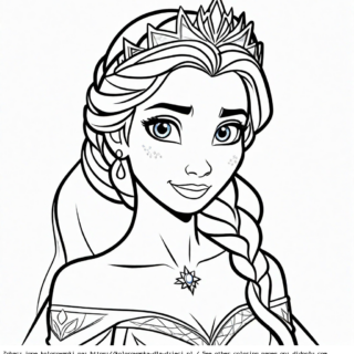 Kolorowanka Elsa