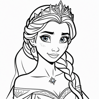 kolorowanka księżniczka elsa